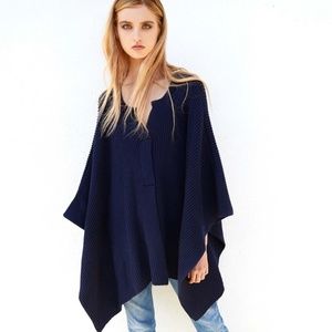 Jenni Kayne wool poncho cape OS